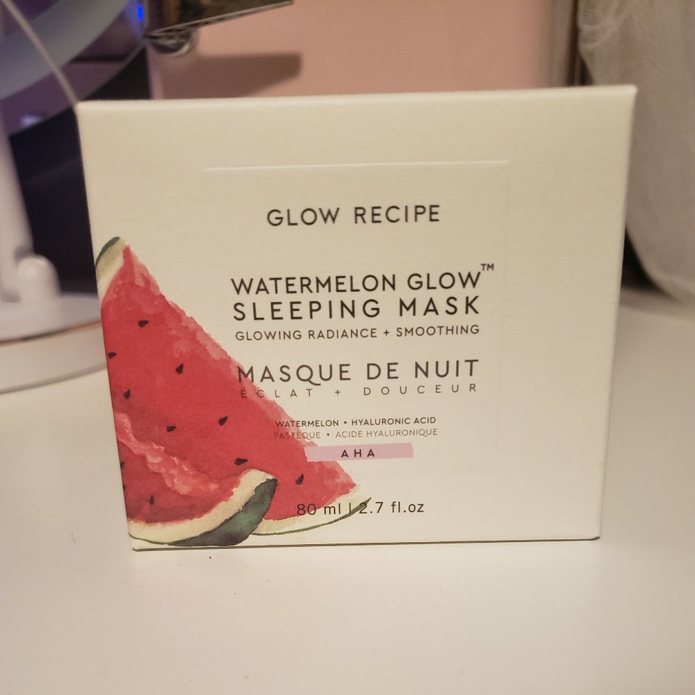 Glow receipe sleeping mask